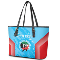 Custom Kuwait Cricket Leather Tote Bag Go Champions Grunge Style - Wonder Print Shop