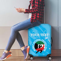 Custom Kuwait Cricket Luggage Cover Go Champions Grunge Style - Wonder Print Shop