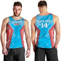 Custom Kuwait Cricket Men Tank Top Go Champions Grunge Style - Wonder Print Shop
