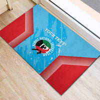 Custom Kuwait Cricket Rubber Doormat Go Champions Grunge Style - Wonder Print Shop