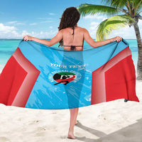Custom Kuwait Cricket Sarong Go Champions Grunge Style - Wonder Print Shop