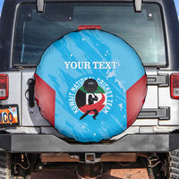 Custom Kuwait Cricket Spare Tire Cover Go Champions Grunge Style - Wonder Print Shop
