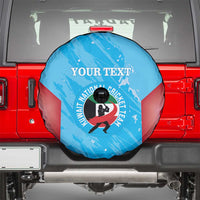Custom Kuwait Cricket Spare Tire Cover Go Champions Grunge Style - Wonder Print Shop
