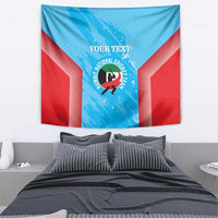 Custom Kuwait Cricket Tapestry Go Champions Grunge Style - Wonder Print Shop