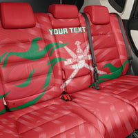 Custom Oman Cricket Back Car Seat Cover Go Champions Strong Flame Style - Wonder Print Shop