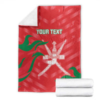 Custom Oman Cricket Blanket Go Champions Strong Flame Style