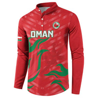 Custom Oman Cricket Button Sweatshirt Go Champions Strong Flame Style - Wonder Print Shop
