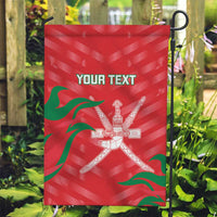 Custom Oman Cricket Garden Flag Go Champions Strong Flame Style - Wonder Print Shop