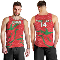 Custom Oman Cricket Men Tank Top Go Champions Strong Flame Style - Wonder Print Shop