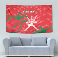 Custom Oman Cricket Tapestry Go Champions Strong Flame Style - Wonder Print Shop