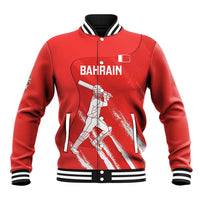 Custom Bahrain Cricket Baseball Jacket Go Champions Grunge Style - Wonder Print Shop