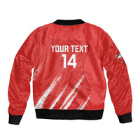 Custom Bahrain Cricket Bomber Jacket Go Champions Grunge Style - Wonder Print Shop