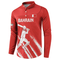 Custom Bahrain Cricket Button Sweatshirt Go Champions Grunge Style - Wonder Print Shop