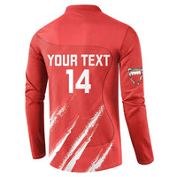 Custom Bahrain Cricket Button Sweatshirt Go Champions Grunge Style - Wonder Print Shop