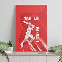 Custom Bahrain Cricket Canvas Wall Art Go Champions Grunge Style - Wonder Print Shop