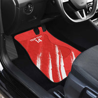 Custom Bahrain Cricket Car Mats Go Champions Grunge Style - Wonder Print Shop