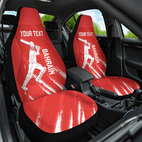 Custom Bahrain Cricket Car Seat Cover Go Champions Grunge Style - Wonder Print Shop