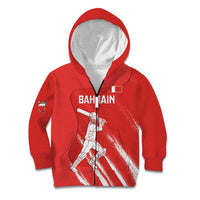 Custom Bahrain Cricket Kid Hoodie Go Champions Grunge Style - Wonder Print Shop