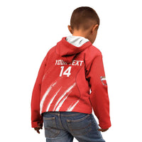 Custom Bahrain Cricket Kid Hoodie Go Champions Grunge Style - Wonder Print Shop