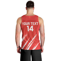 Custom Bahrain Cricket Men Tank Top Go Champions Grunge Style - Wonder Print Shop