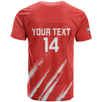 Custom Bahrain Cricket T Shirt Go Champions Grunge Style - Wonder Print Shop