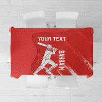 Custom Bahrain Cricket Tablecloth Go Champions Grunge Style - Wonder Print Shop