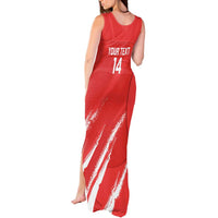 Custom Bahrain Cricket Tank Maxi Dress Go Champions Grunge Style - Wonder Print Shop