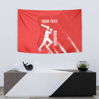 Custom Bahrain Cricket Tapestry Go Champions Grunge Style - Wonder Print Shop