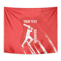 Custom Bahrain Cricket Tapestry Go Champions Grunge Style - Wonder Print Shop