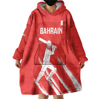 Custom Bahrain Cricket Wearable Blanket Hoodie Go Champions Grunge Style - Wonder Print Shop