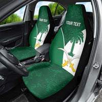 Custom Saudi Arabia Cricket Car Seat Cover Go Champions Coat Of Arms Style - Wonder Print Shop