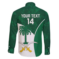 Custom Saudi Arabia Cricket Family Matching Summer Maxi Dress and Hawaiian Shirt Go Champions Coat Of Arms Style - Wonder Print Shop