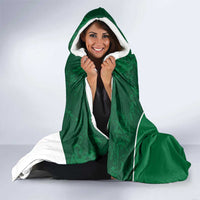 Custom Saudi Arabia Cricket Hooded Blanket Go Champions Coat Of Arms Style