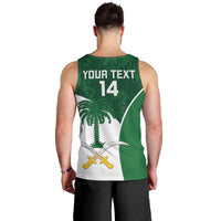 Custom Saudi Arabia Cricket Men Tank Top Go Champions Coat Of Arms Style - Wonder Print Shop