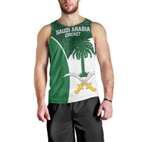 Custom Saudi Arabia Cricket Men Tank Top Go Champions Coat Of Arms Style - Wonder Print Shop