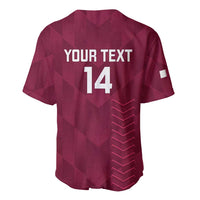 Custom Qatar Cricket Baseball Jersey Go Champions Qataris Flag Style - Wonder Print Shop