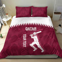 Custom Qatar Cricket Bedding Set Go Champions Qataris Flag Style - Wonder Print Shop