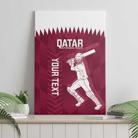 Custom Qatar Cricket Canvas Wall Art Go Champions Qataris Flag Style - Wonder Print Shop