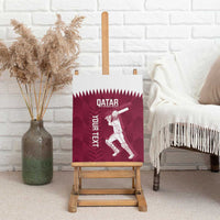 Custom Qatar Cricket Canvas Wall Art Go Champions Qataris Flag Style - Wonder Print Shop