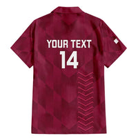 Custom Qatar Cricket Family Matching Mermaid Dress and Hawaiian Shirt Go Champions Qataris Flag Style - Wonder Print Shop