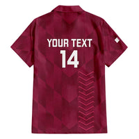 Custom Qatar Cricket Family Matching Tank Maxi Dress and Hawaiian Shirt Go Champions Qataris Flag Style - Wonder Print Shop