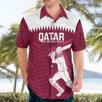 Custom Qatar Cricket Hawaiian Shirt Go Champions Qataris Flag Style - Wonder Print Shop