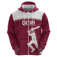 Custom Qatar Cricket Hoodie Go Champions Qataris Flag Style - Wonder Print Shop