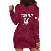 Custom Qatar Cricket Hoodie Dress Go Champions Qataris Flag Style - Wonder Print Shop