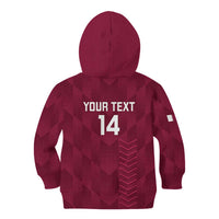 Custom Qatar Cricket Kid Hoodie Go Champions Qataris Flag Style - Wonder Print Shop