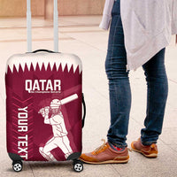 Custom Qatar Cricket Luggage Cover Go Champions Qataris Flag Style - Wonder Print Shop