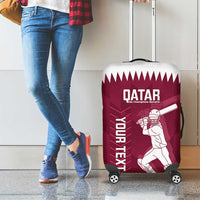 Custom Qatar Cricket Luggage Cover Go Champions Qataris Flag Style - Wonder Print Shop