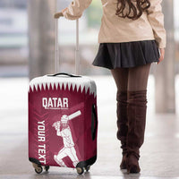 Custom Qatar Cricket Luggage Cover Go Champions Qataris Flag Style - Wonder Print Shop