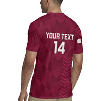 Custom Qatar Cricket Rugby Jersey Go Champions Qataris Flag Style - Wonder Print Shop