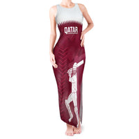 Custom Qatar Cricket Tank Maxi Dress Go Champions Qataris Flag Style - Wonder Print Shop